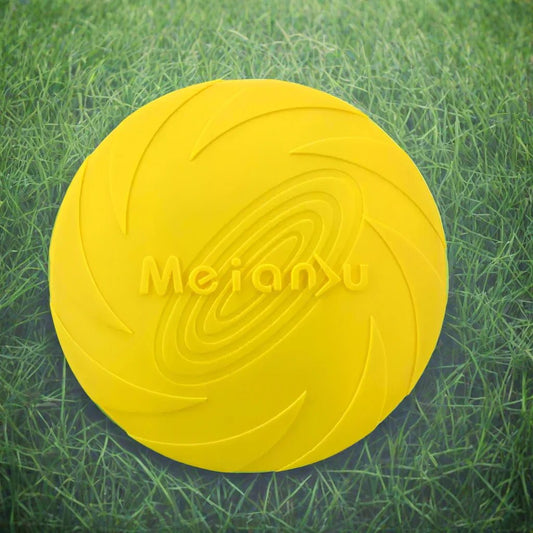 Frisbee Chien - FlyingDiscToys™ - Jaune - Monchienmoncoeur