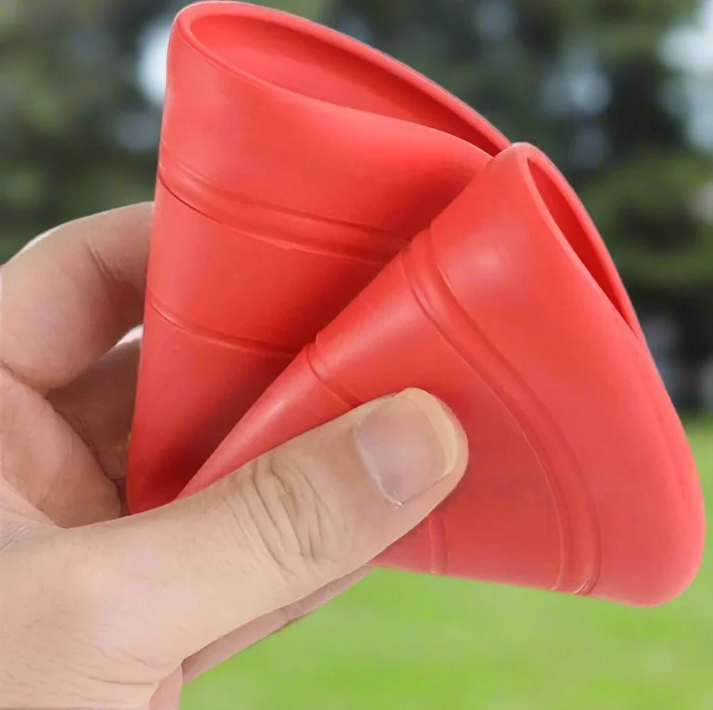 Frisbee Chien - FlyingDiscToys™ - Rouge - Monchienmoncoeur