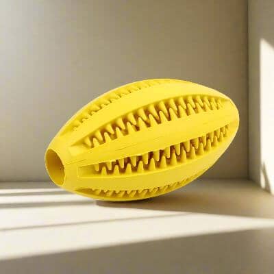 Jouet Interactif pour Chien - ChewBounceBall™ - Jaune - Monchienmoncoeur