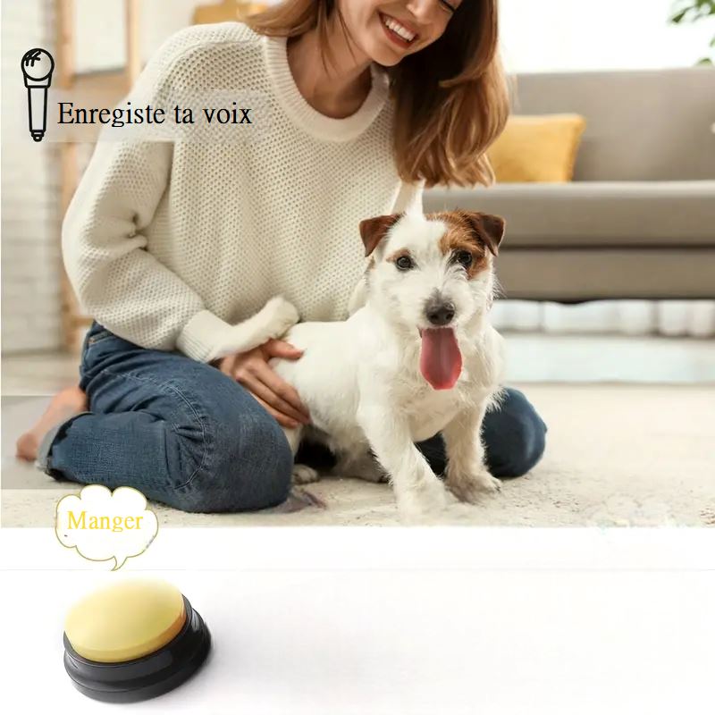 Jouet Interactif pour Chien - ChienParlant™ - Jaune - Monchienmoncoeur
