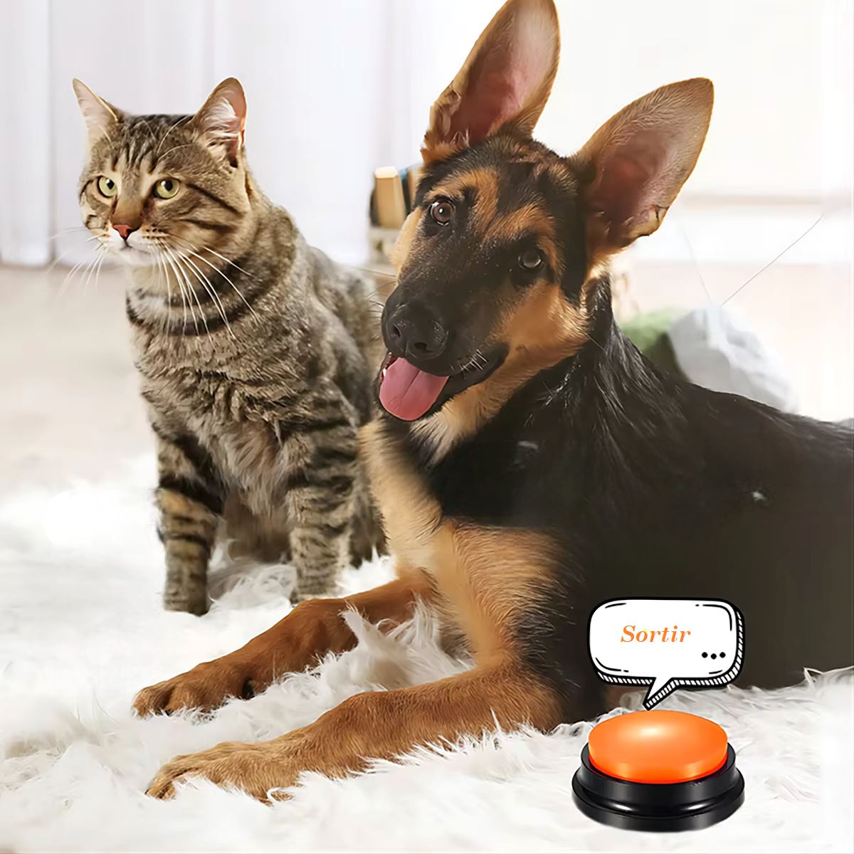 Jouet Interactif pour Chien - ChienParlant™ - Orange - Monchienmoncoeur